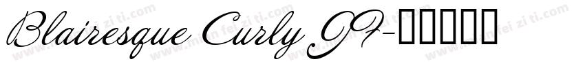 Blairesque Curly JF字体转换
